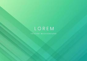 Abstract green gradient geometric diagonal overlay layer background.