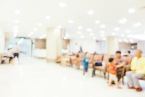 Abstract blur and defocused clinic and medical hospital interior photo