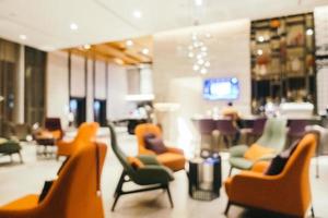 Abstract blur and defocused luxury hotel interior photo