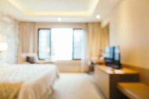 Abstract blur and defocused bedroom interior photo
