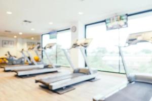 Abstract blur and defocused gym and fitness room photo