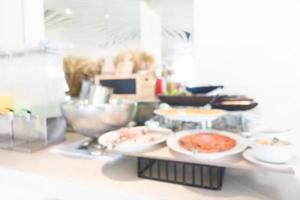 Abstract blur and defocused catering buffet photo