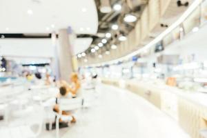 Abstract blur and bokeh defocused shopping mall interior of department store photo