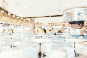 Abstract blur and bokeh defocused shopping mall interior of department store photo