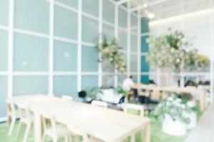 Abstract blur and defocused coffee shop cafe and restaurant interior for background