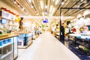 Abstract blur shopping mall interior photo