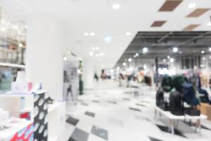 Abstract blur and defocused shopping mall photo