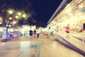 Abstract blur and defocused street and local market photo