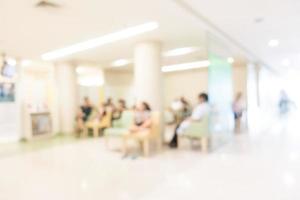 Abstract blur hospital and clinic interior photo