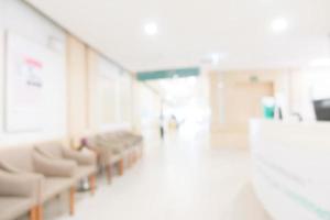 Abstract blur hospital and clinic interior photo