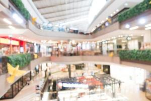 Abstract blur shopping mall photo