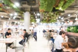 Abstract blur food court photo