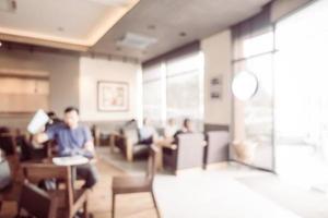 Abstract blur coffee shop and restaurant interior photo