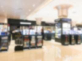 Abstract blur shopping mall interior photo