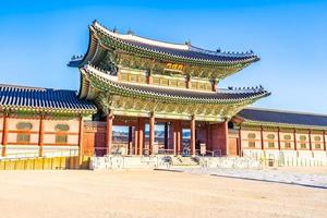 palacio gyeongbokgung en corea del sur foto