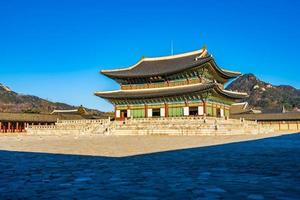 palacio gyeongbokgung en corea del sur foto