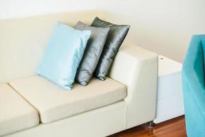 Pillow on sofa photo