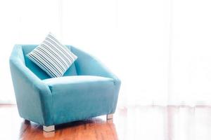 Pillow on sofa photo