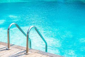 Stair around outdoor pool photo