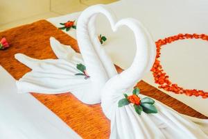 Honeymoon bed interior photo