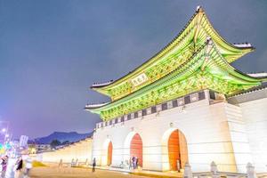 palacio gyeongbokgung en corea del sur foto