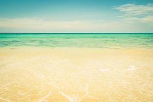 Vintage tropical sea beach photo