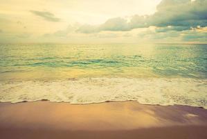 Vintage tropical sea beach photo