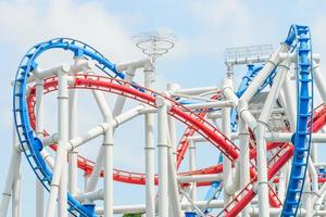 Rollercoaster in the park photo