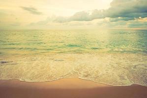 Vintage tropical sea beach photo