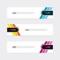 Modern vector banner web background abstract design template