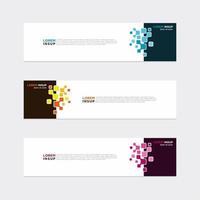 Modern vector banner web background abstract design template