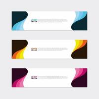 Modern vector banner web background abstract design template