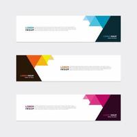 Modern vector banner web background abstract design template