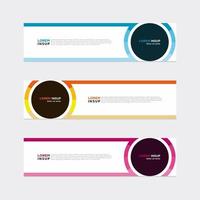 Modern vector banner web background abstract design template