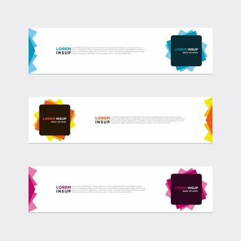 banner de vector moderno fondo web plantilla de diseño abstracto