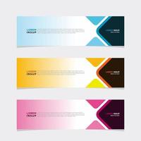 Modern vector banner web background abstract design template