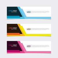 Modern vector banner web background abstract design template