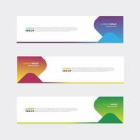 Modern vector banner web background abstract design template