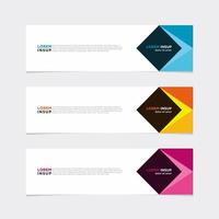 Modern vector banner web background abstract design template