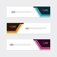 Modern vector banner web background abstract design template