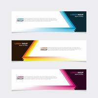 Modern vector banner web background abstract design template