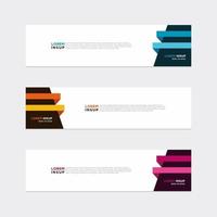 Modern vector banner web background abstract design template