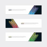 Modern vector banner web background abstract design template