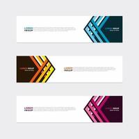 Modern vector banner web background abstract design template