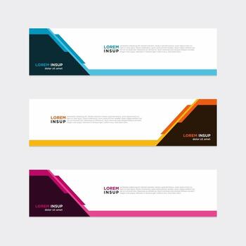 banner de vector moderno fondo web plantilla de diseño abstracto