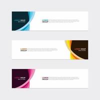 Modern vector banner web background abstract design template