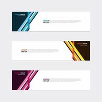 Modern vector banner web background abstract design template