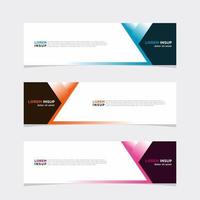 Modern vector banner web background abstract design template