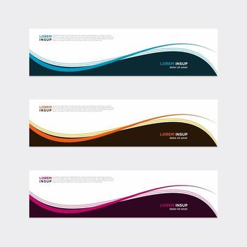Modern vector banner web background abstract design template