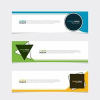 Modern vector banner web background abstract design template